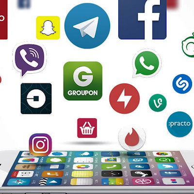 App icons displayed on a smartphone